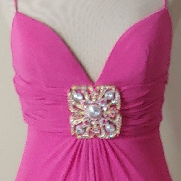 NWOT A-Line Evening Dress by Beyond-Jovani in Pink - Picture 4 of 4